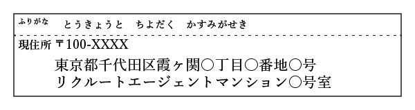 履歴書の住所欄の正しい書き方 リクルートエージェント